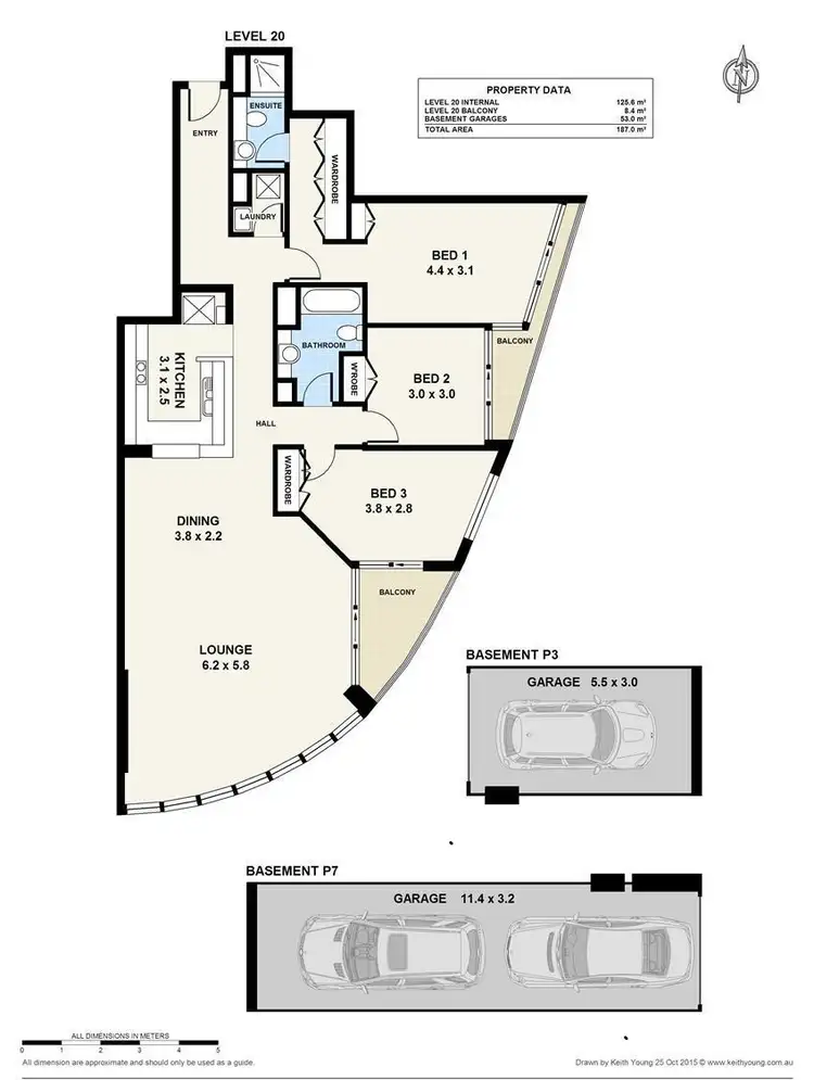 Floorplan of Homely apartment listing, 2008/1 Sergeants Lane, St Leonards NSW 2065