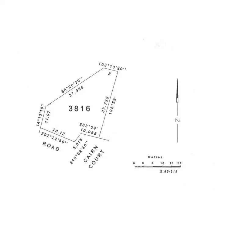 Floorplan of Homely land listing, 4 Cairn Court, Woodroffe NT 830