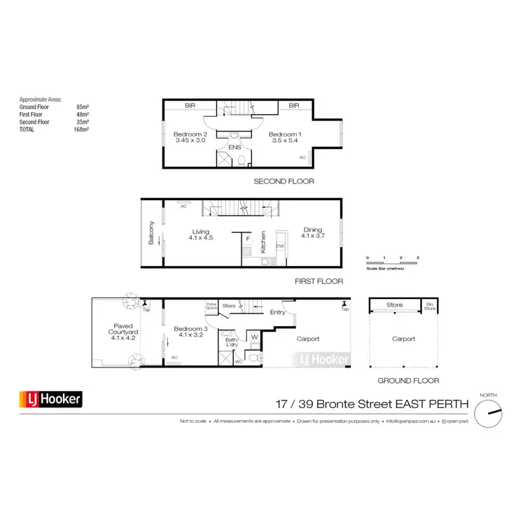 Floorplan of Homely townhouse listing, 17/39 Bronte Street, East Perth WA 6004
