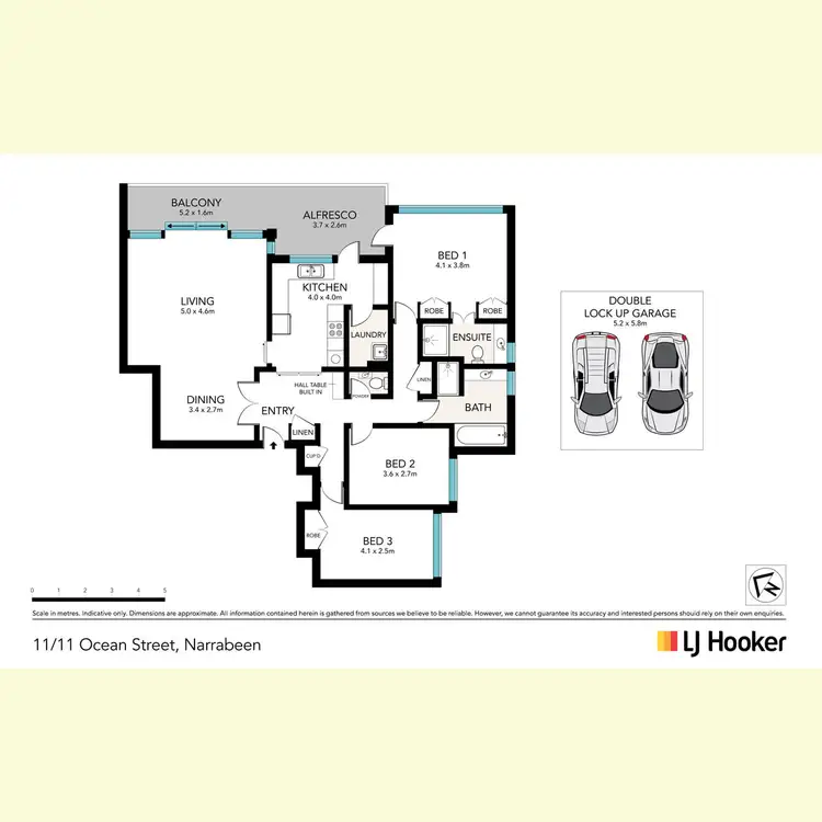 Floorplan of Homely apartment listing, 11/11 Ocean Street, Narrabeen NSW 2101