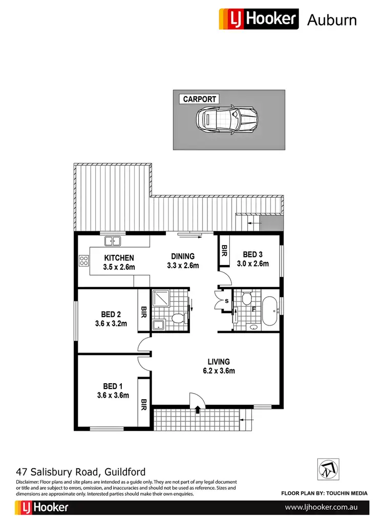 Floorplan of Homely house listing, 47 Salisbury Rd, Guildford NSW 2161