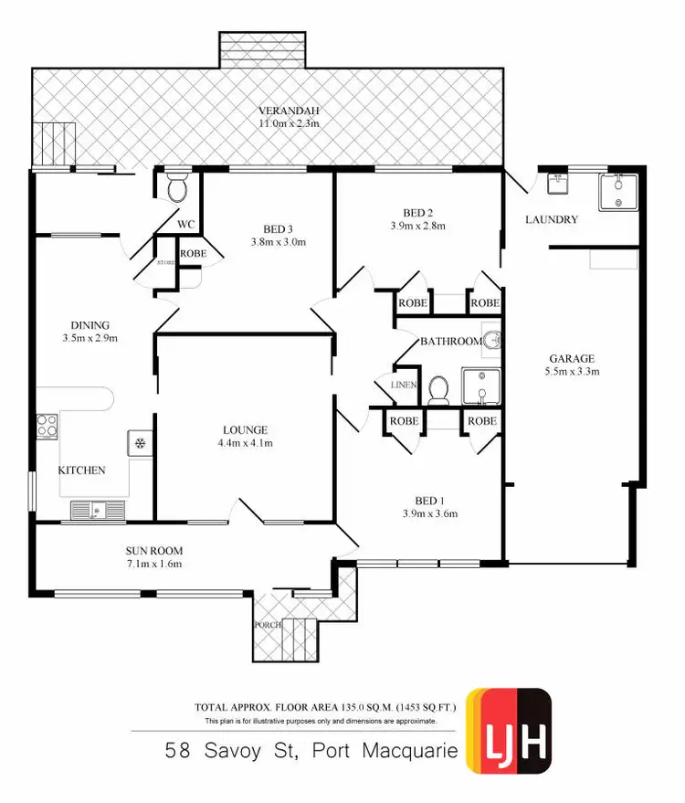 Floorplan of Homely house listing, 58 Savoy Street, Port Macquarie NSW 2444