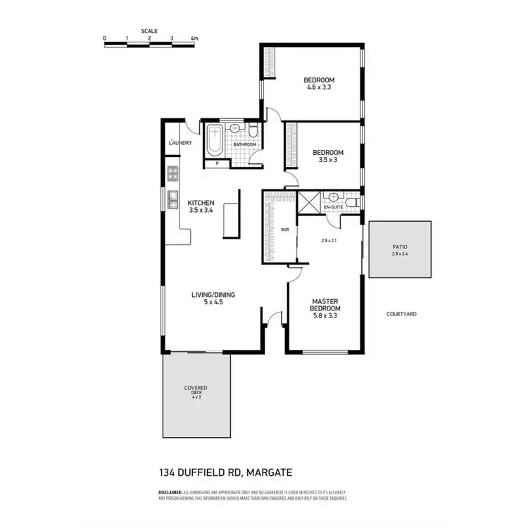 Floorplan of Homely house listing, 134 Duffield Road, Margate QLD 4019