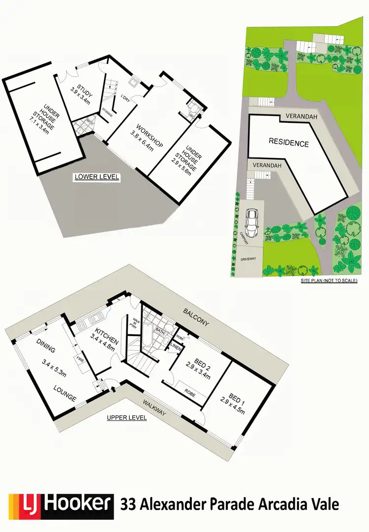 Floorplan of Homely house listing, 33 Alexander Parade, Arcadia Vale NSW 2283