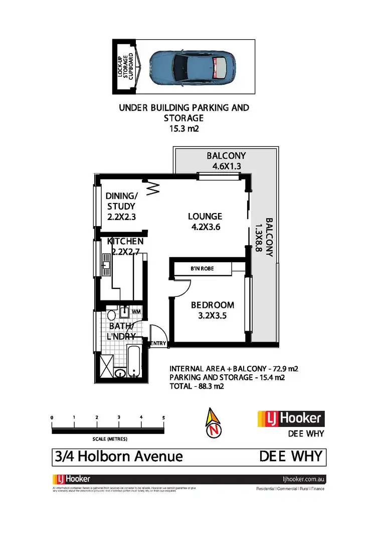 Floorplan of Homely apartment listing, 3/4 Holborn Avenue, Dee Why NSW 2099