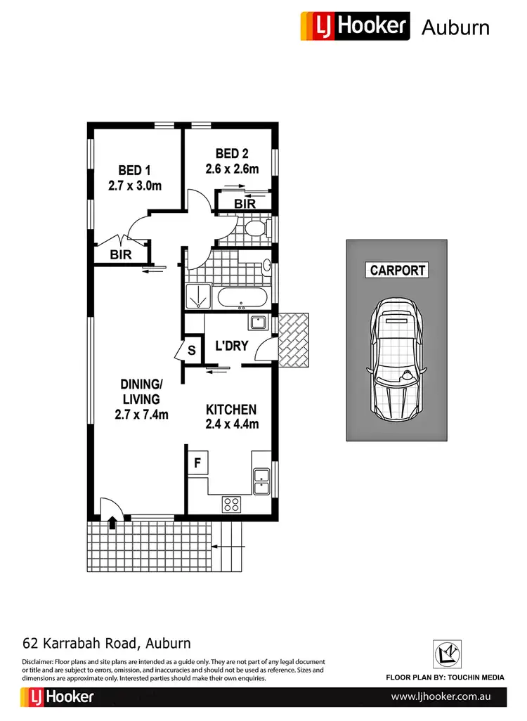 Floorplan of Homely house listing, 62 Karrabah Rd, Auburn NSW 2144
