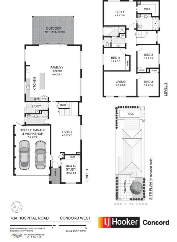 Floorplan of Homely house listing, 43A Hospital Road, Concord West NSW 2138