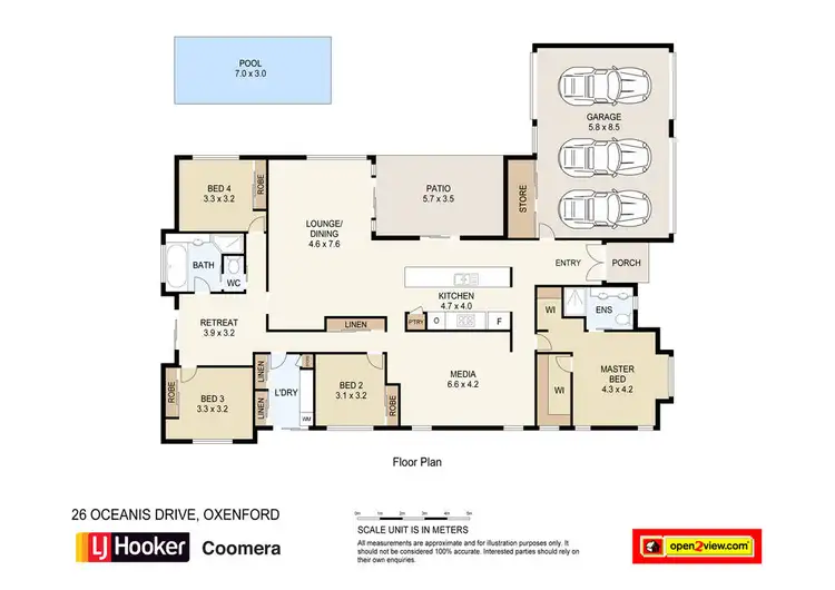 Floorplan of Homely house listing, 26 Oceanis Drive, Oxenford QLD 4210