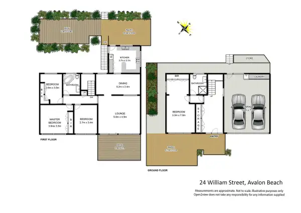 Floorplan of Homely house listing, 24 William Street, Avalon Beach NSW 2107