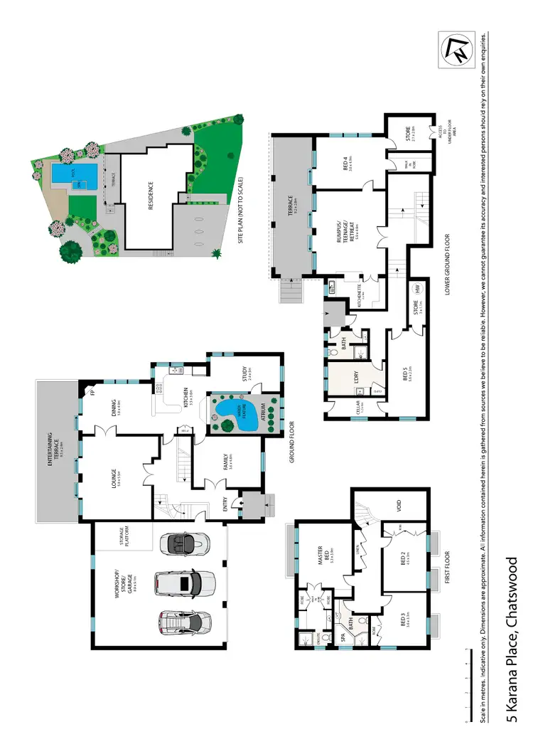 Floorplan of Homely house listing, 5 Karana Place, Chatswood NSW 2067