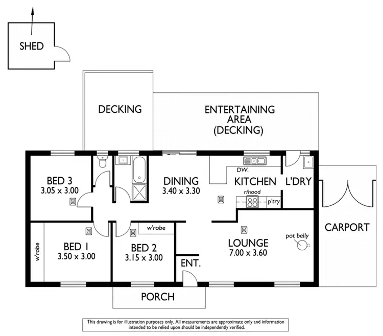 Floorplan of Homely house listing, 34 Bounty Road, Hallett Cove SA 5158