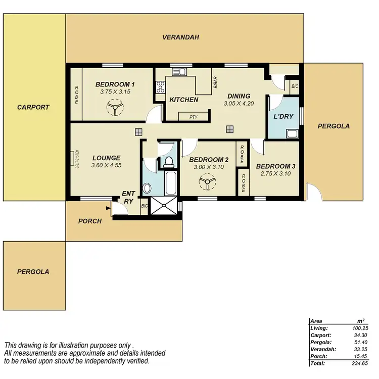 Floorplan of Homely house listing, 5 Tabora Crescent, Salisbury North SA 5108