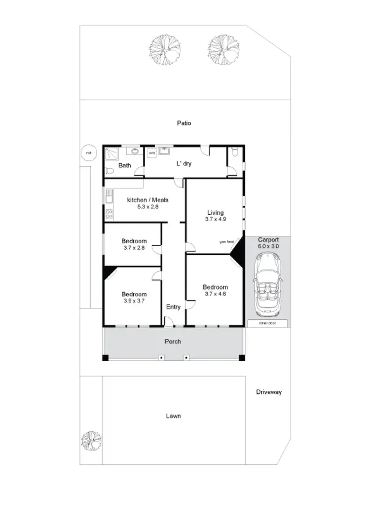 Floorplan of Homely house listing, 18 Gertrude Street, Brooklyn Park SA 5032