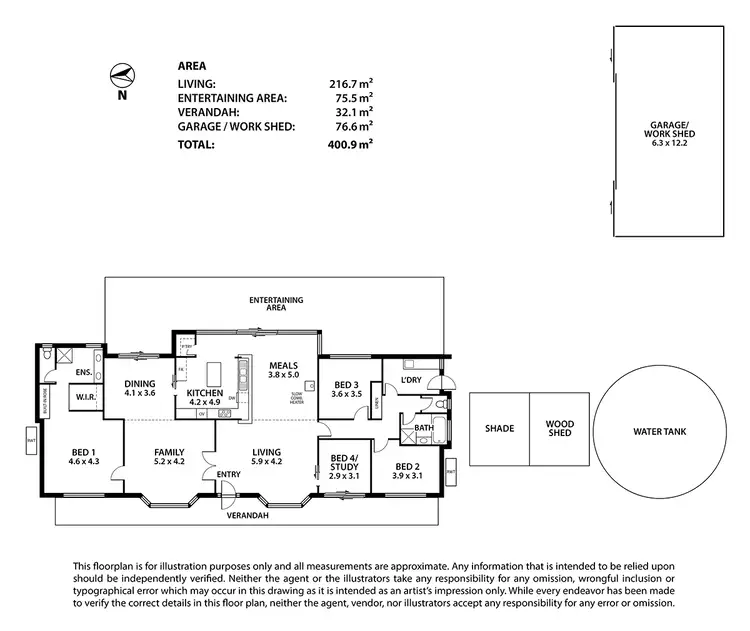 Floorplan of Homely rural property listing, 51 Hunt Road, Mount Barker SA 5251