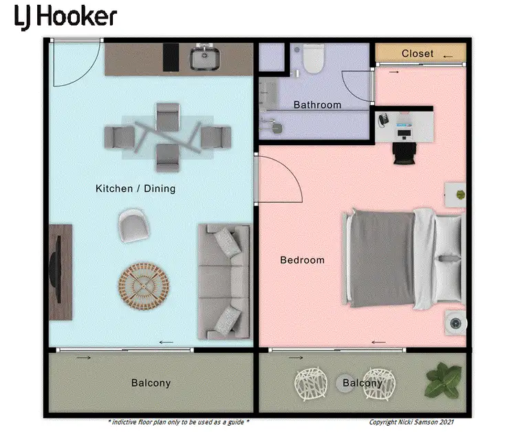 Floorplan of Homely apartment listing, 3212 OAKS Resort/87-109 Port Douglas Road, Port Douglas QLD 4877