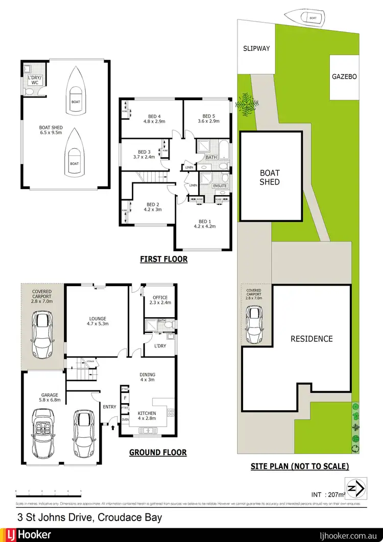 Floorplan of Homely house listing, 3 St Johns Drive, Croudace Bay NSW 2280