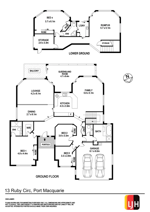 Floorplan of Homely house listing, 13 Ruby Circuit, Port Macquarie NSW 2444