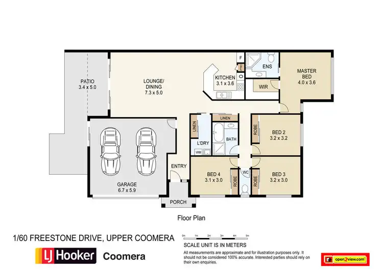 Floorplan of Homely other listing, 1/60 Freestone Drive, Upper Coomera QLD 4209