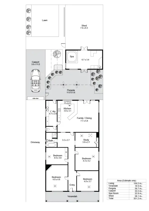 Floorplan of Homely house listing, 8 Mallen Street, Hilton SA 5033