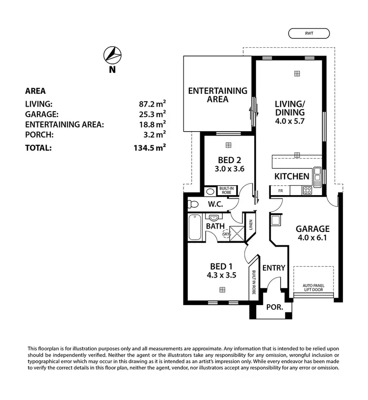 Floorplan of Homely house listing, 5 Ross Street, Seacombe Gardens SA 5047