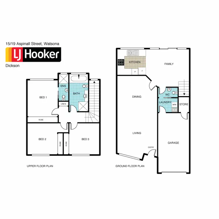Floorplan of Homely townhouse listing, 15/19 Aspinall Street, Watson ACT 2602