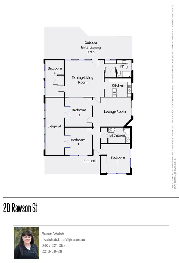 Floorplan of Homely house listing, 20 Rawson Street, Dubbo NSW 2830