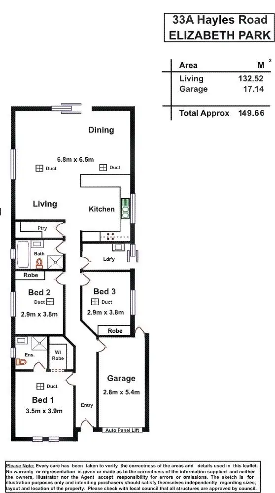 Floorplan of Homely house listing, 33A Hayles Road, Elizabeth Park SA 5113