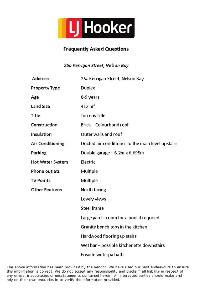 Floorplan of Homely house listing, 25A Kerrigan Street, Nelson Bay NSW 2315
