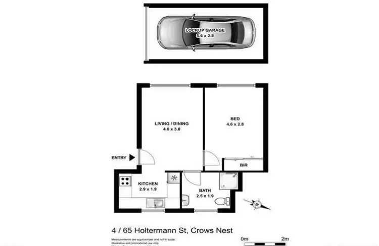 Floorplan of Homely unit listing, 4/65 Holtermann Street, Crows Nest NSW 2065