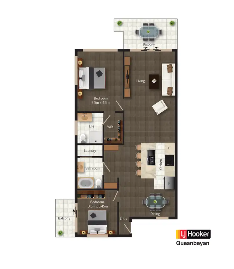 Floorplan of Homely unit listing, 8D/17 Uriarra Road, Queanbeyan NSW 2620