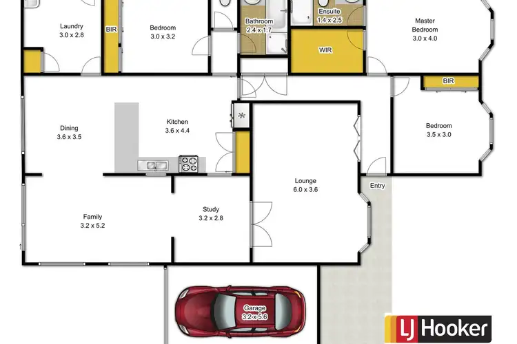 Floorplan of Homely house listing, 1 Birregun Court, Traralgon VIC 3844