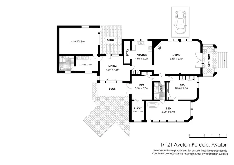 Floorplan of Homely house listing, 1/121 Avalon Parade, Avalon Beach NSW 2107
