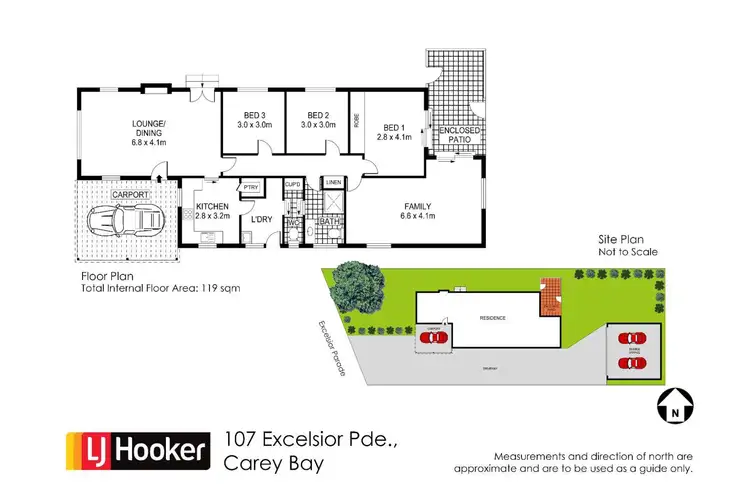 Floorplan of Homely house listing, 107 Excelsior Parade, Carey Bay NSW 2283