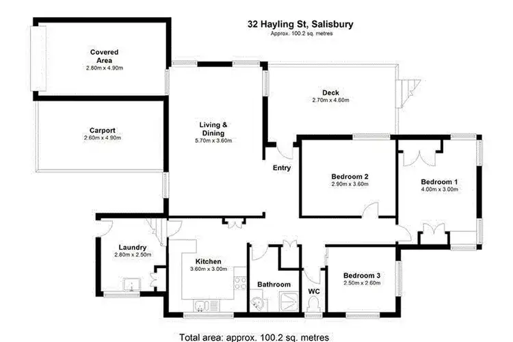 Floorplan of Homely house listing, 32 Hayling St, Salisbury QLD 4107