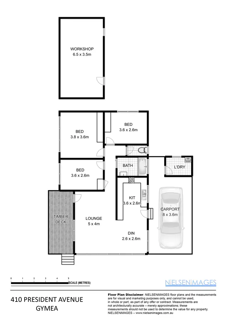 Floorplan of Homely house listing, 410 President Ave, Kirrawee NSW 2232