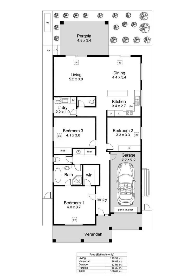 Floorplan of Homely house listing, 16 Manos Court, Seacliff Park SA 5049