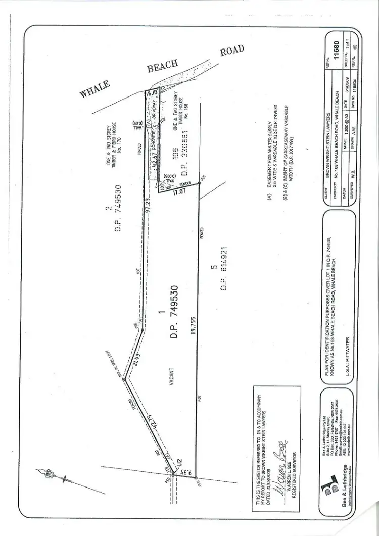 Floorplan of Homely land listing, 168 Whale Beach Road, Whale Beach NSW 2107