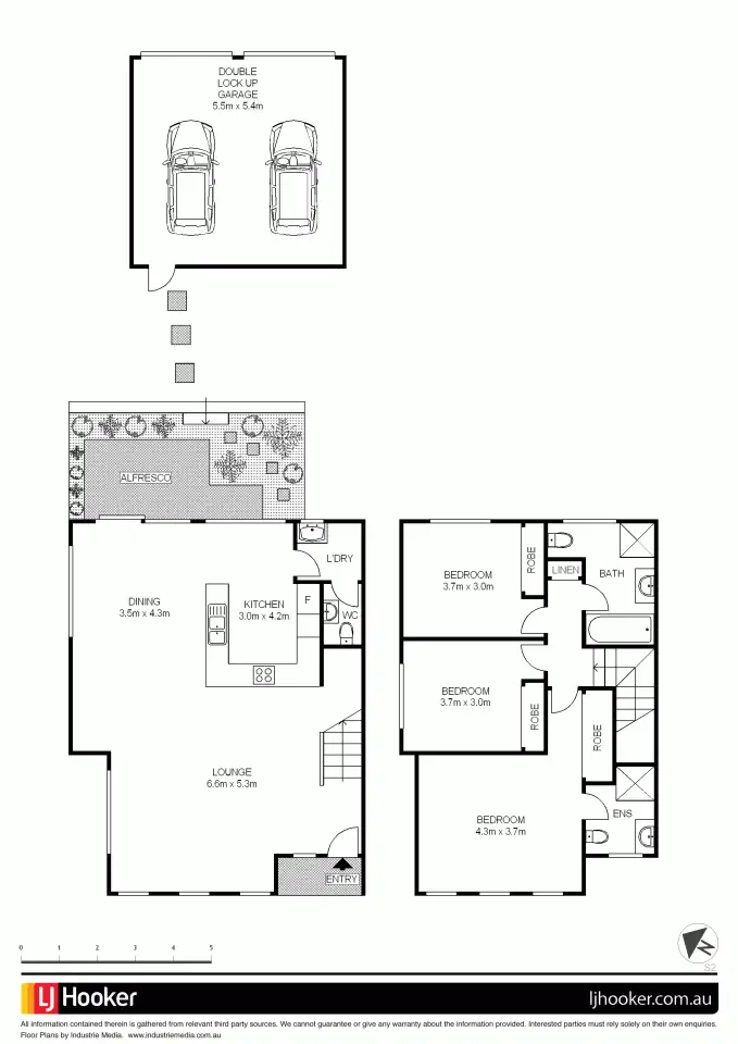Floorplan of Homely semi-detached listing, 7 Coachwood St, Auburn NSW 2144