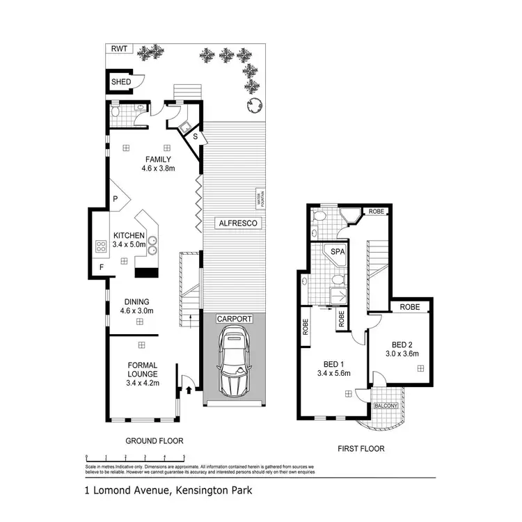 Floorplan of Homely house listing, 1 Lomond Avenue, Kensington Park SA 5068