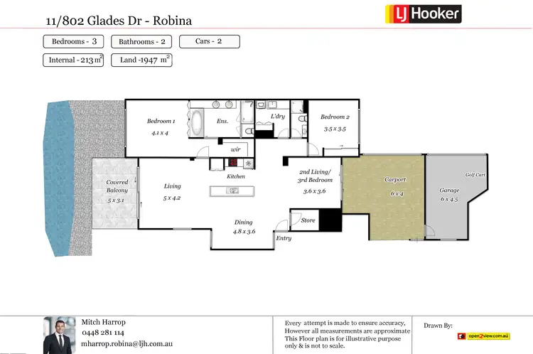 Floorplan of Homely unit listing, 11/802 Glades Drive, Robina QLD 4226