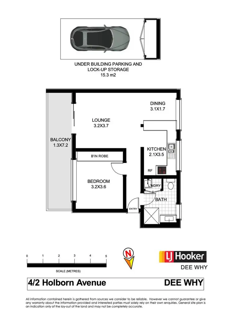 Floorplan of Homely unit listing, 4/2 Holborn Avenue, Dee Why NSW 2099