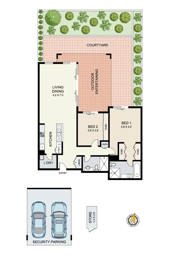Floorplan of Homely apartment listing, 16/17 Orchards Avenue, Breakfast Point NSW 2137