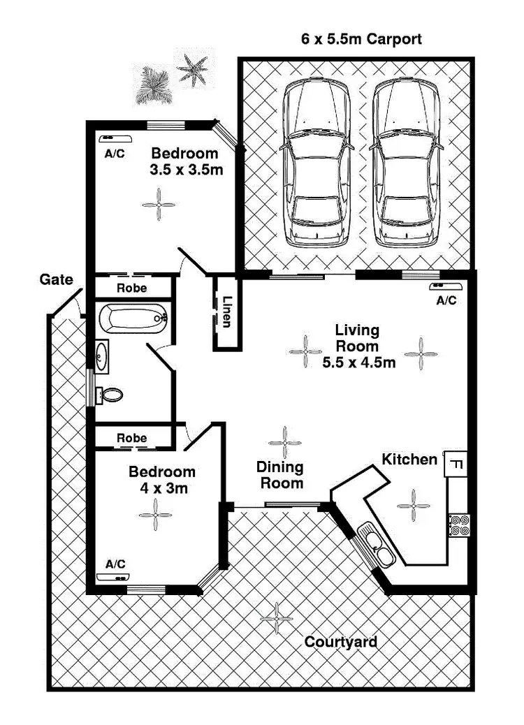 Floorplan of Homely unit listing, 11/14 Forrest Parade, Bakewell NT 832