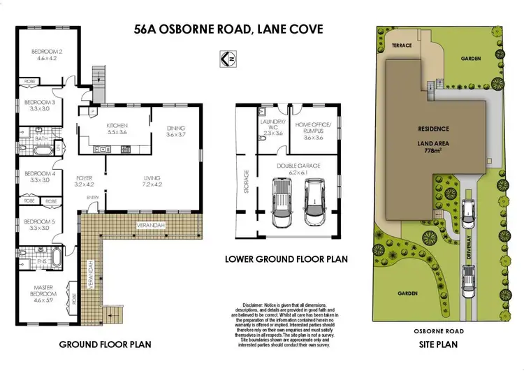 Floorplan of Homely house listing, 56a Osborne Road, Lane Cove NSW 2066