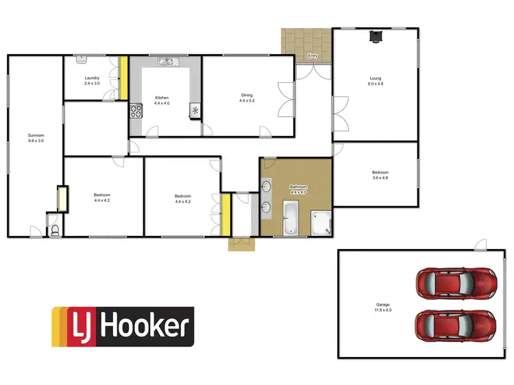 Floorplan of Homely house listing, 2813 Traralgon-Maffra Road, Cowwarr VIC 3857