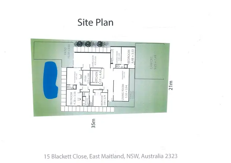 Floorplan of Homely house listing, 15 Blackett Close, East Maitland NSW 2323