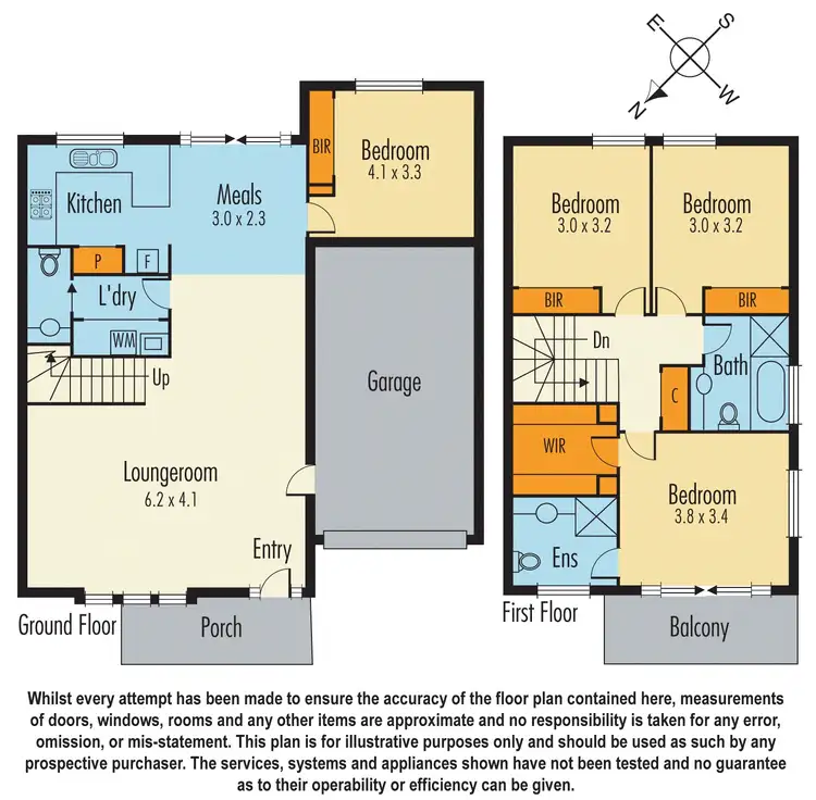Floorplan of Homely townhouse listing, 2/46 Wedge Street, Dandenong VIC 3175