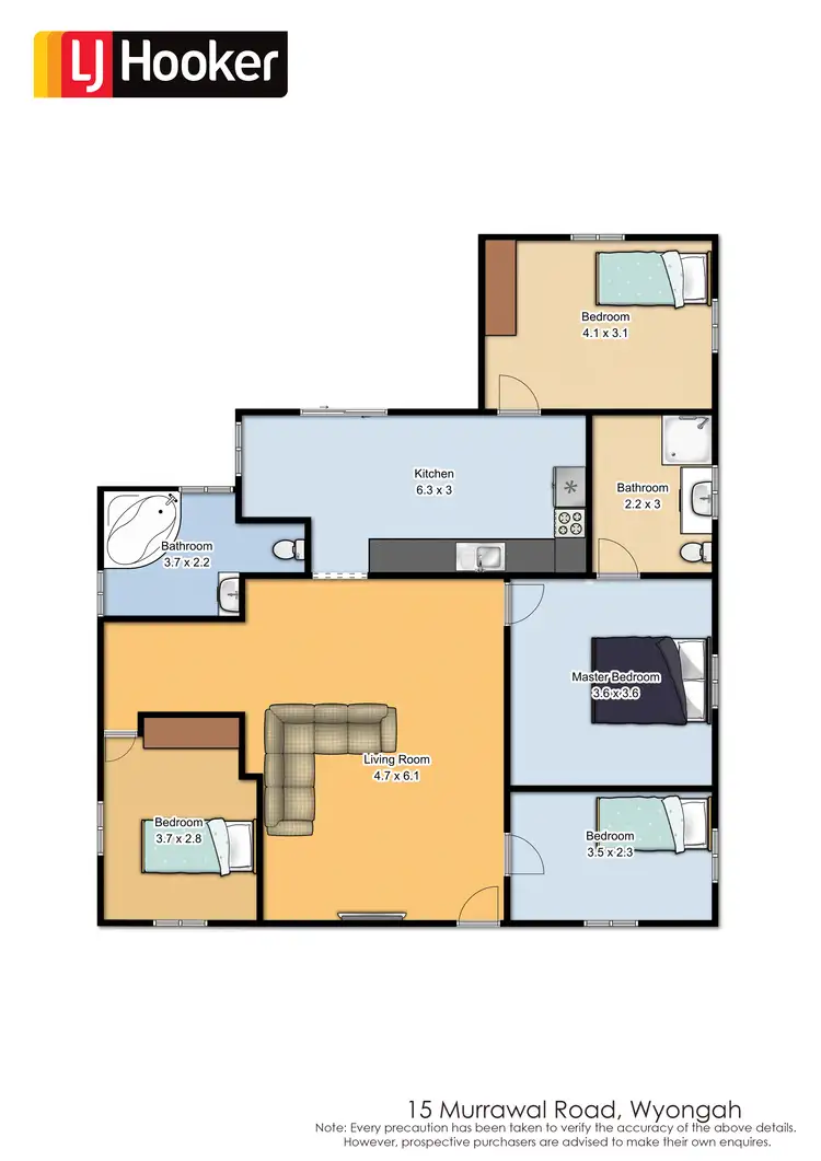 Floorplan of Homely house listing, 15 Murrawal Road, Wyongah NSW 2259