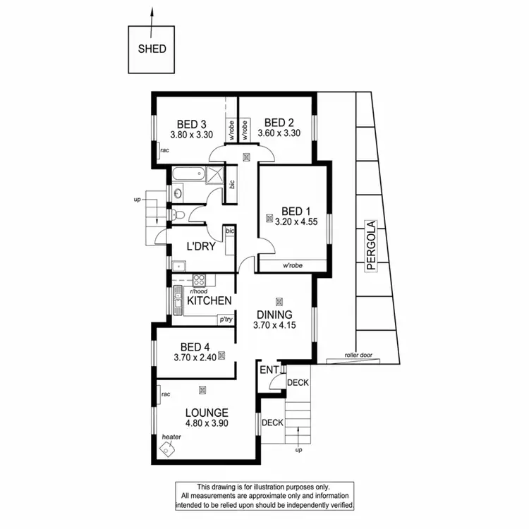 Floorplan of Homely house listing, 26A Miller Street, Seacombe Gardens SA 5047