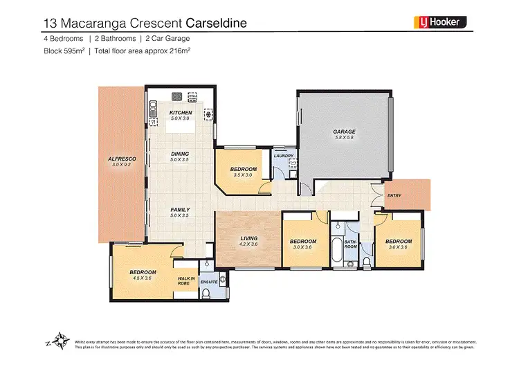 Floorplan of Homely house listing, 13 Macaranga Crescent, Carseldine QLD 4034